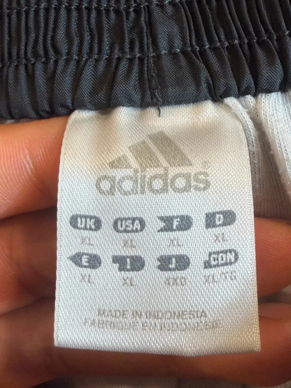 Vintage Adidas Snap Track Pants Mens XL Black White 3 Stripe Tearaway Baggy Y2K